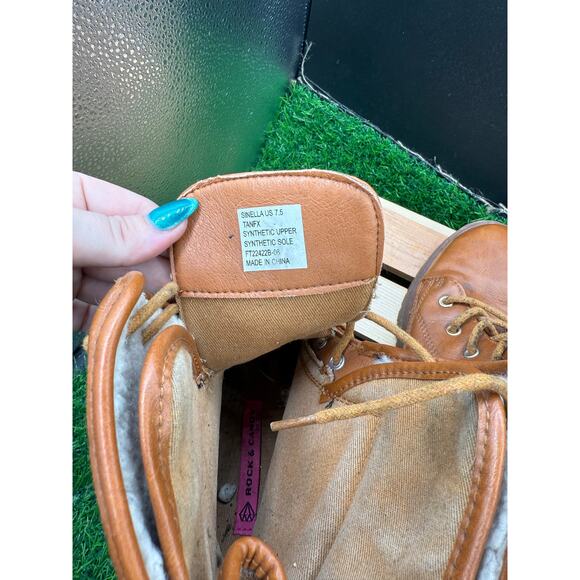 Rock & Candy- Brown Leather- Combat Boots- Size 7.5W - Picture 8 of 10